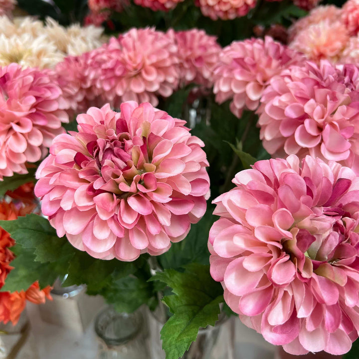 artificial dahlias