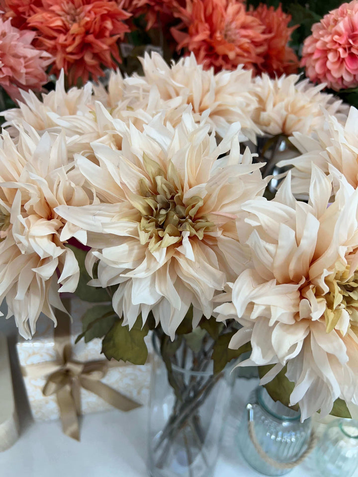 fake dahlia flower stems