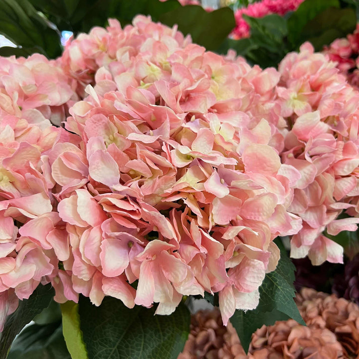 fake pink hydrangea