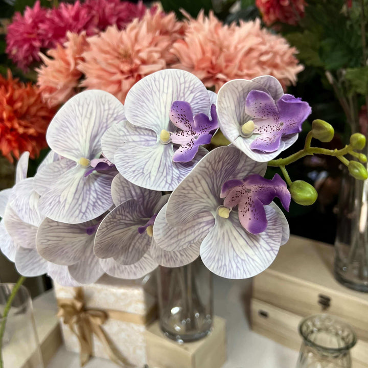 fake purple orchid flowers