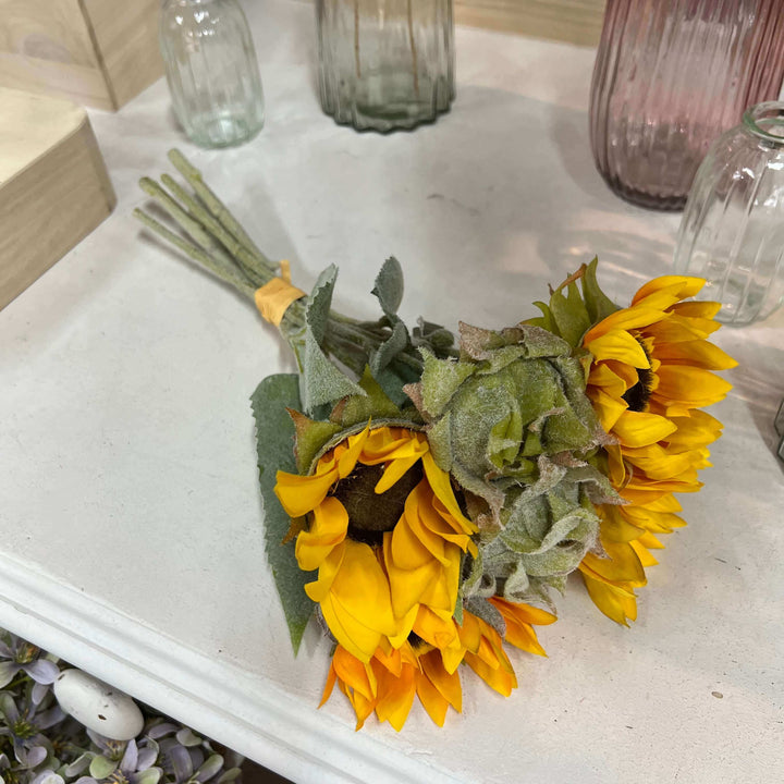 fake sunflowers