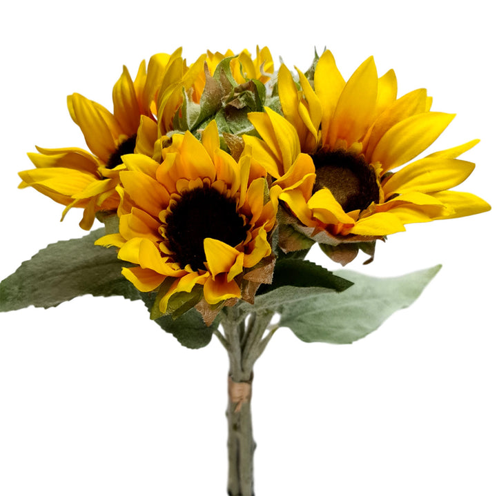 fake sunflowers bunch